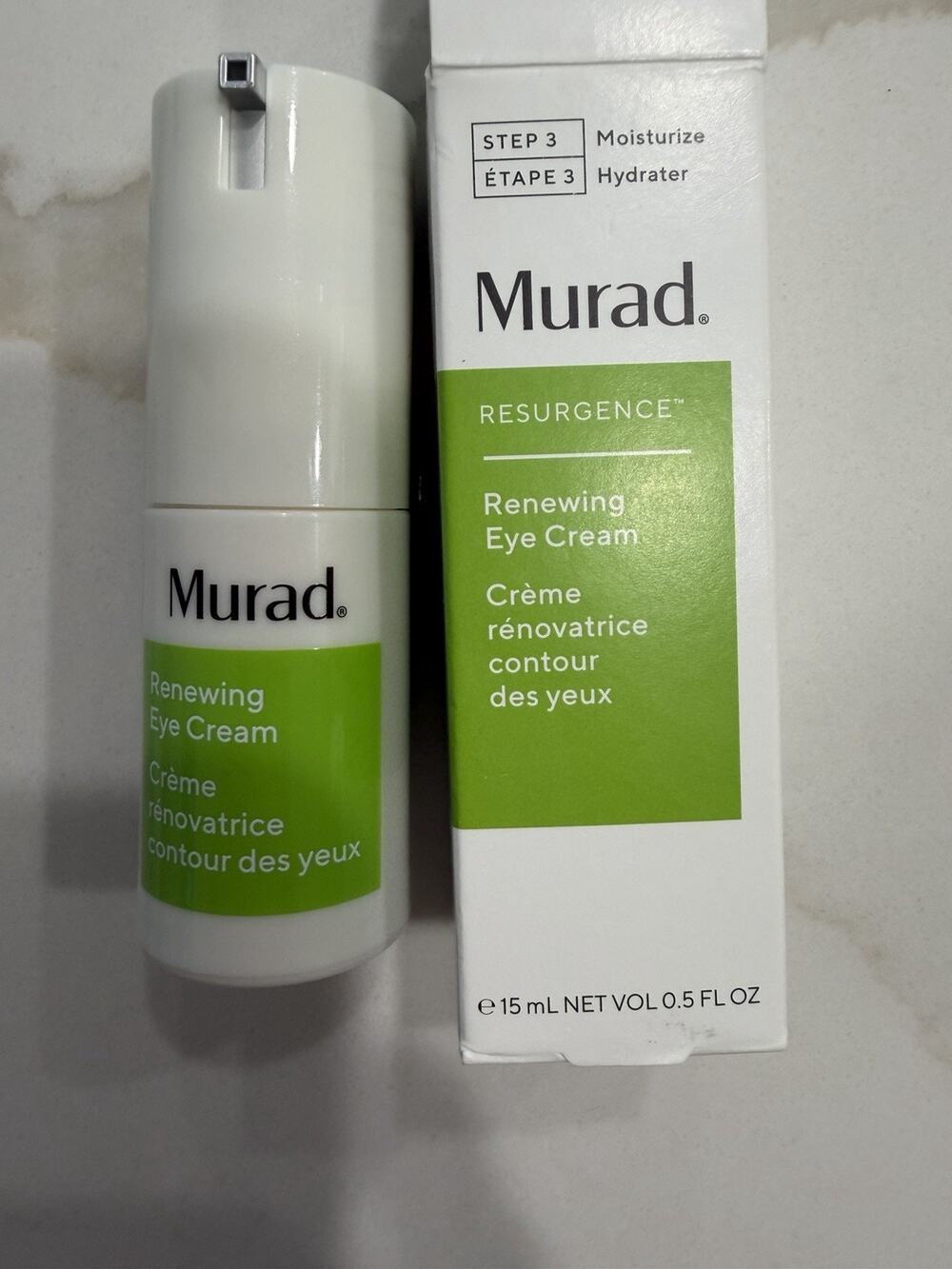 Murad Renewing Eye Cream 15ml 0.5 fl Oz Resurgence Retinol Anti Aging NEW